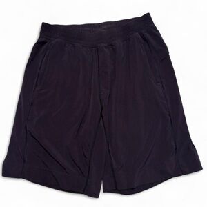 Lululemon Men's Large Linerless Shorts Dark Purple Pockets FLAW